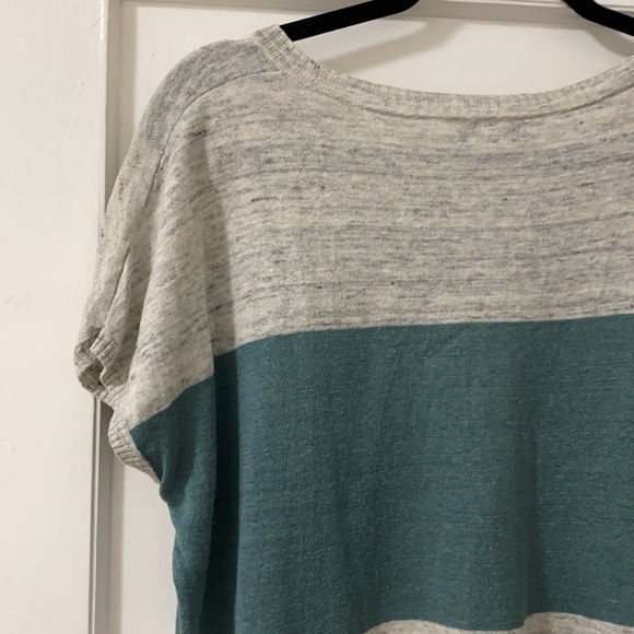 Madewell | Colourblock Linen T Shirt Small - Picture 6 of 6